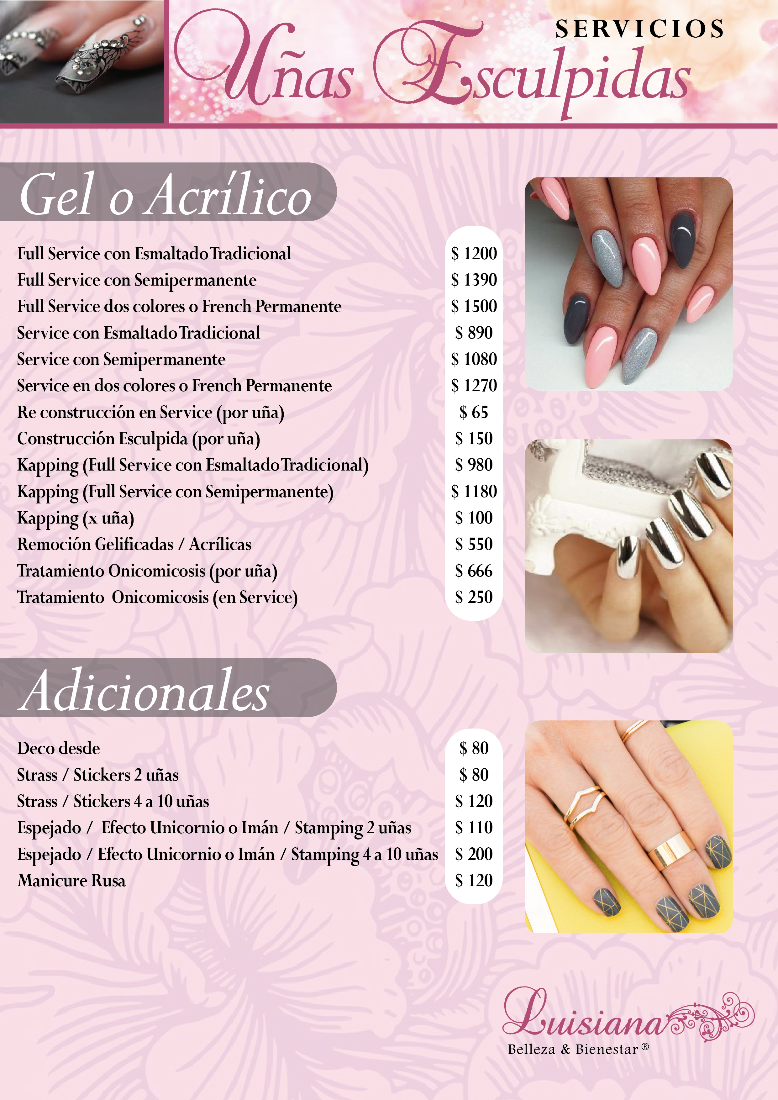 Carta de Lusiana Belleza & Bienestar — página 6